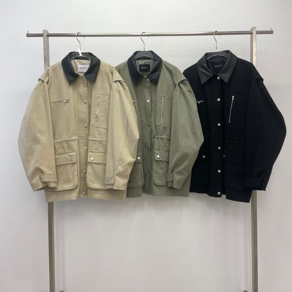 Leila’s Selection 韓國代購 韓國製 oversize 工裝夾克-細節圖4