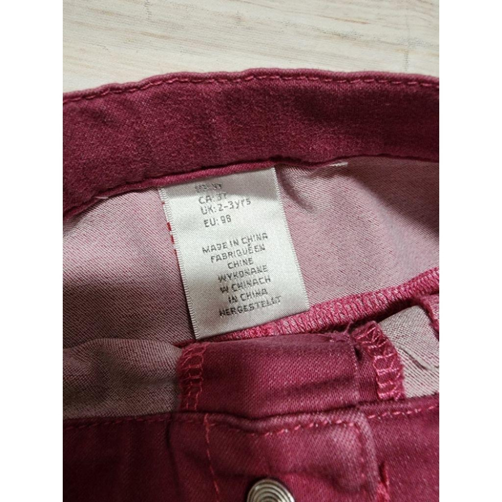 桃紅長袖套裝 2-3T 100 版大（A)-細節圖3