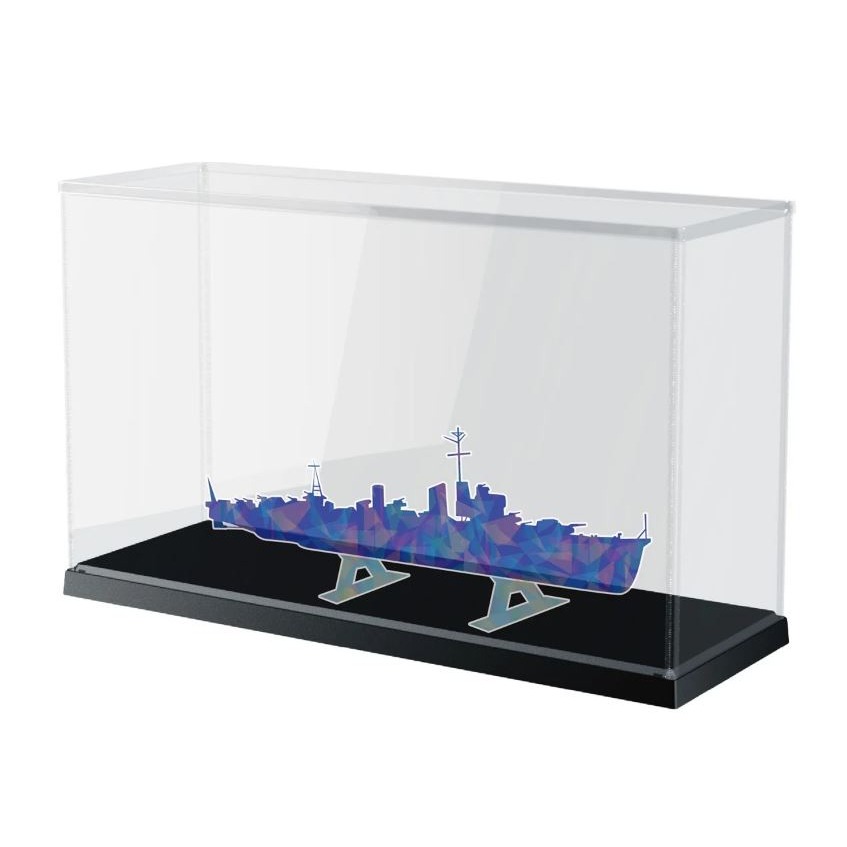 【奇奇模型】抗UV高透明簡易組合式展示盒 附鏡面背板  超橫長PPC-K105BK PPC-K120-細節圖2