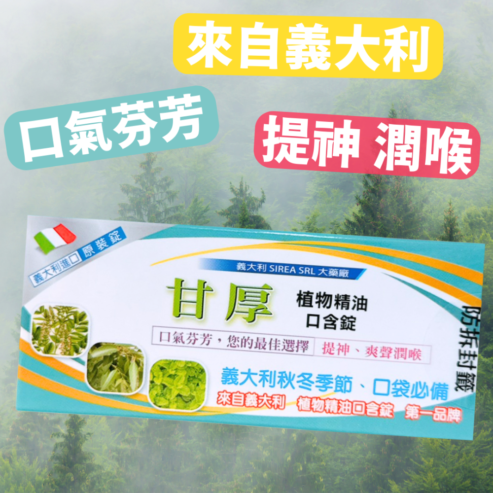🔥快速出貨🔥使立舒精油錠口含錠 /甘厚植物精油口含錠 潤喉糖-細節圖2