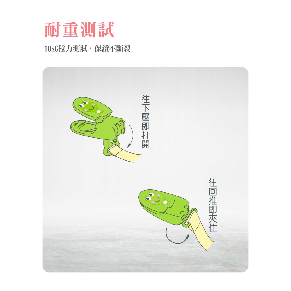 大眼蛙 DOOBY 立體卡通手帕夾 (1入)-細節圖5