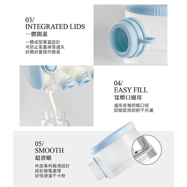 小獅王辛巴 神奇定量奶粉罐/滑溜溜專利奶粉盒/旋轉奶粉盒/溜滑梯專利衛生奶粉盒 奶粉盒 收納盒 外出奶粉盒-細節圖3