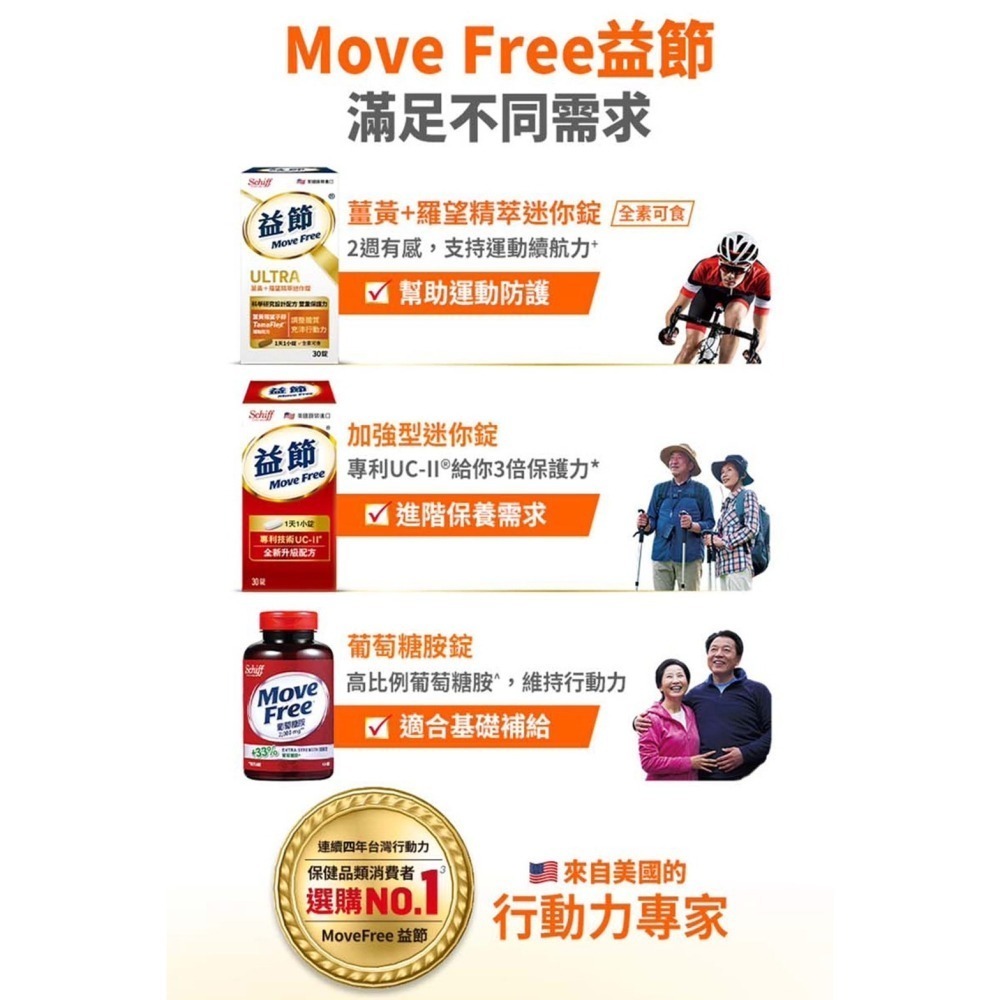 Move Free 益節 UC-II 葡萄糖胺 薑黃+羅望錠 高鈣+鎂+維生素D液態 高鈣強化機能飲 複能3合1葡萄糖胺-細節圖6