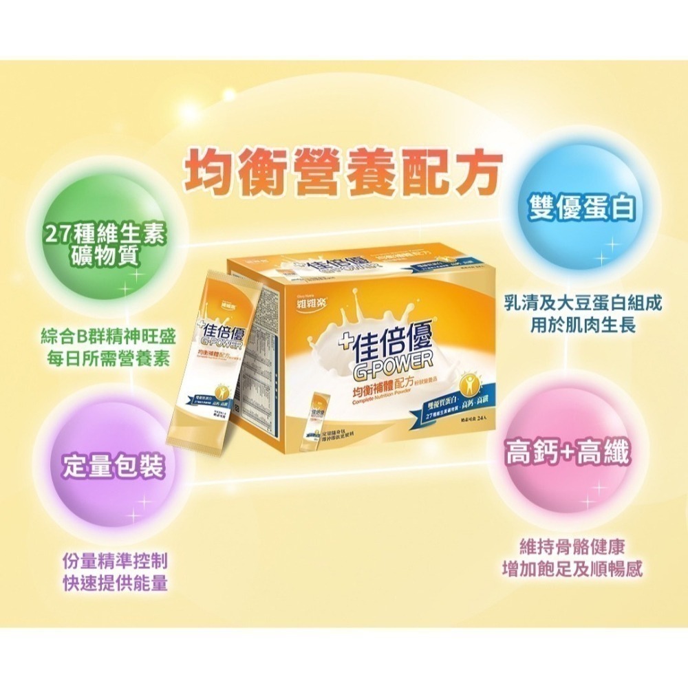 佳倍優 元氣高鈣 鉻100 植物蛋白 褐速康 流質營罐 保護力345 粉狀奶粉 Protein Power均衡 護慎-細節圖9