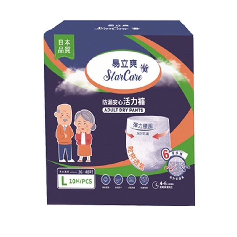 🔥快速出貨🔥易立爽 防漏安心活力褲M/L/XL 易拉褲 褲型成人紙尿褲 褲型 成人尿褲 成人尿布 大人尿布  拉拉褲-細節圖5