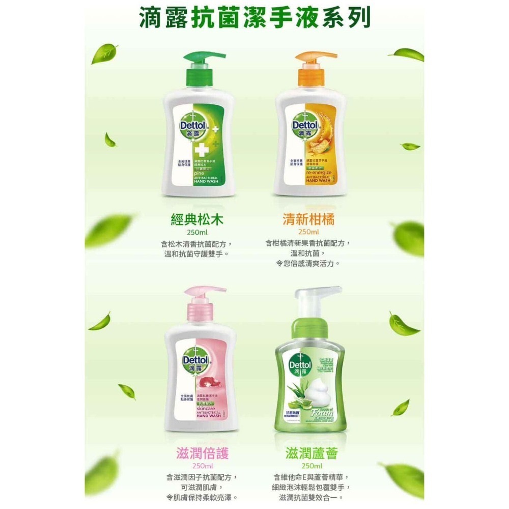 Dettol滴露 潔手液/香皂/沐浴乳 滋潤倍護 /蘆薈/經典松木/清新柑橘  洗手露 肥皂-細節圖3