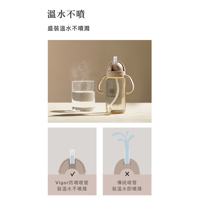 小獅王辛巴 蘊蜜防漏滑蓋學習水杯-吸管組270ml(2入/組) 替換吸管-細節圖2