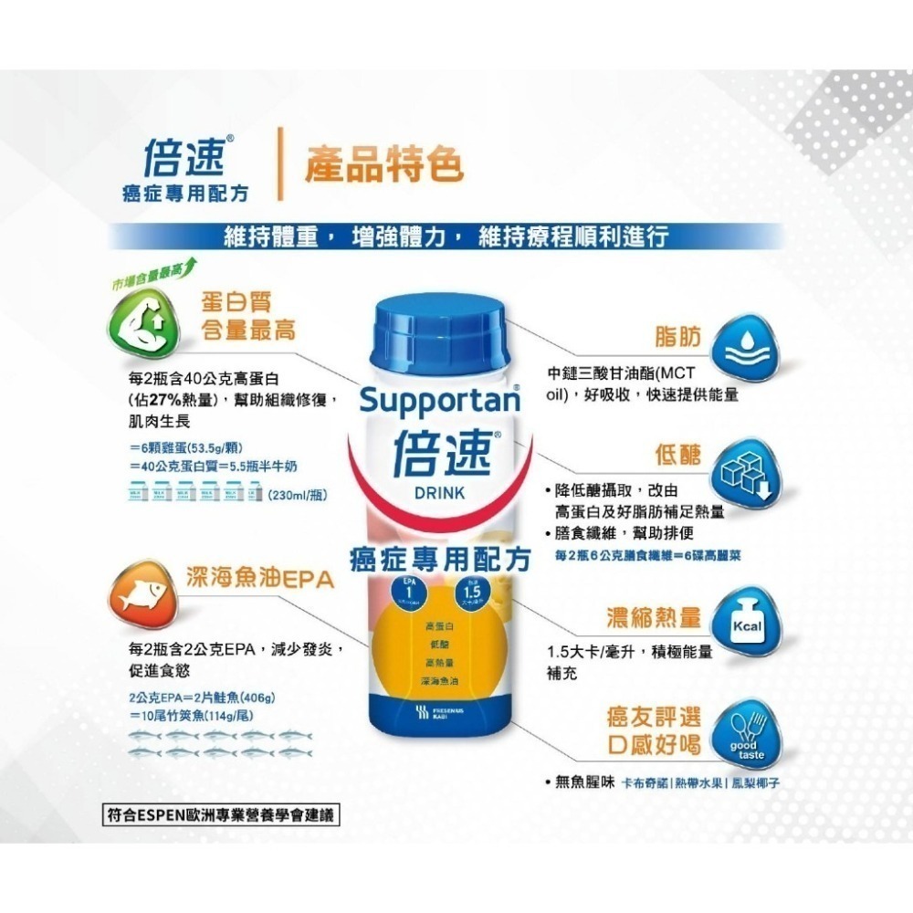 倍速 癌症專用配方 倍速益 含纖營養補充配方 倍速力 慢性腎臟病專用配方200ml/罐 口味可選-細節圖3