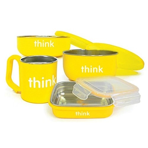 美國 thinkbaby 兒童不鏽鋼餐具組 餐盤組 兒童餐具 食物分裝盒 304不鏽鋼 兒童學習餐具組-規格圖9