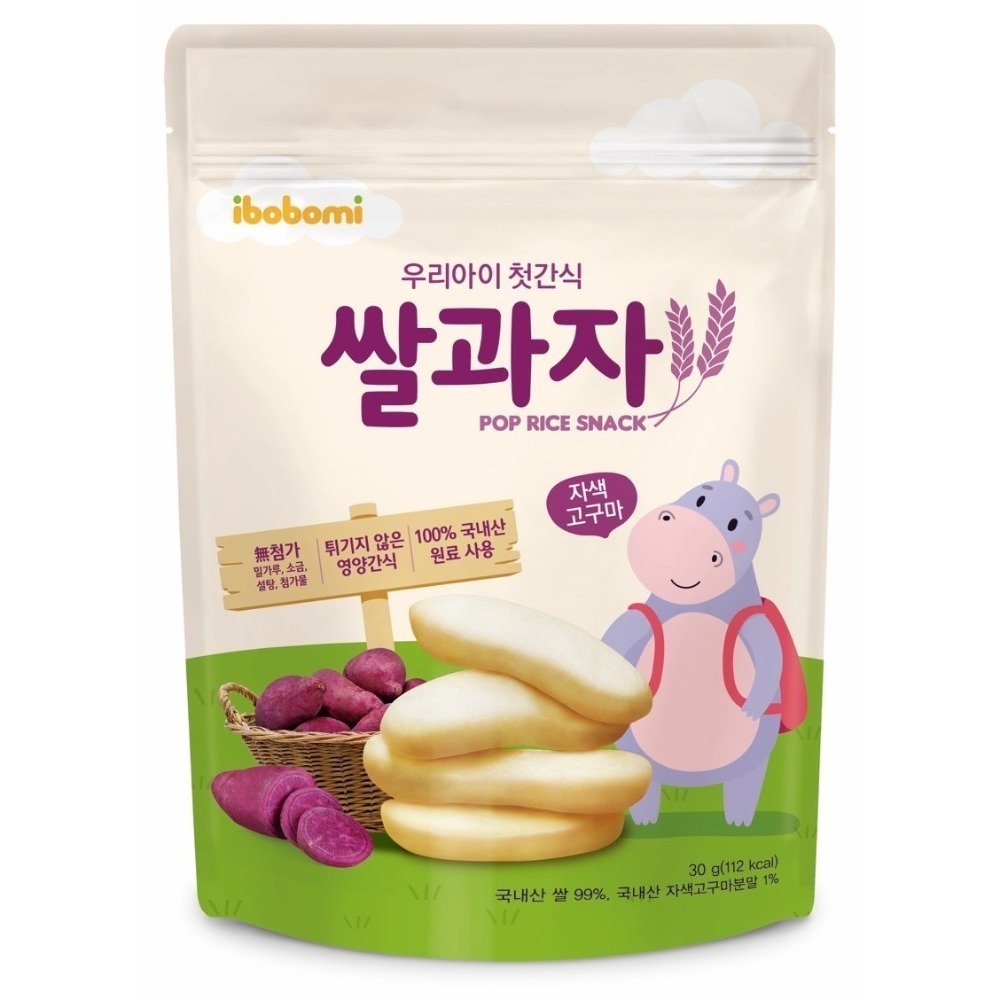 韓國ibobomi Hibeier嬰兒米餅 米棒 米花 片狀米餅 乳酸菌優格  寶寶零食-規格圖5