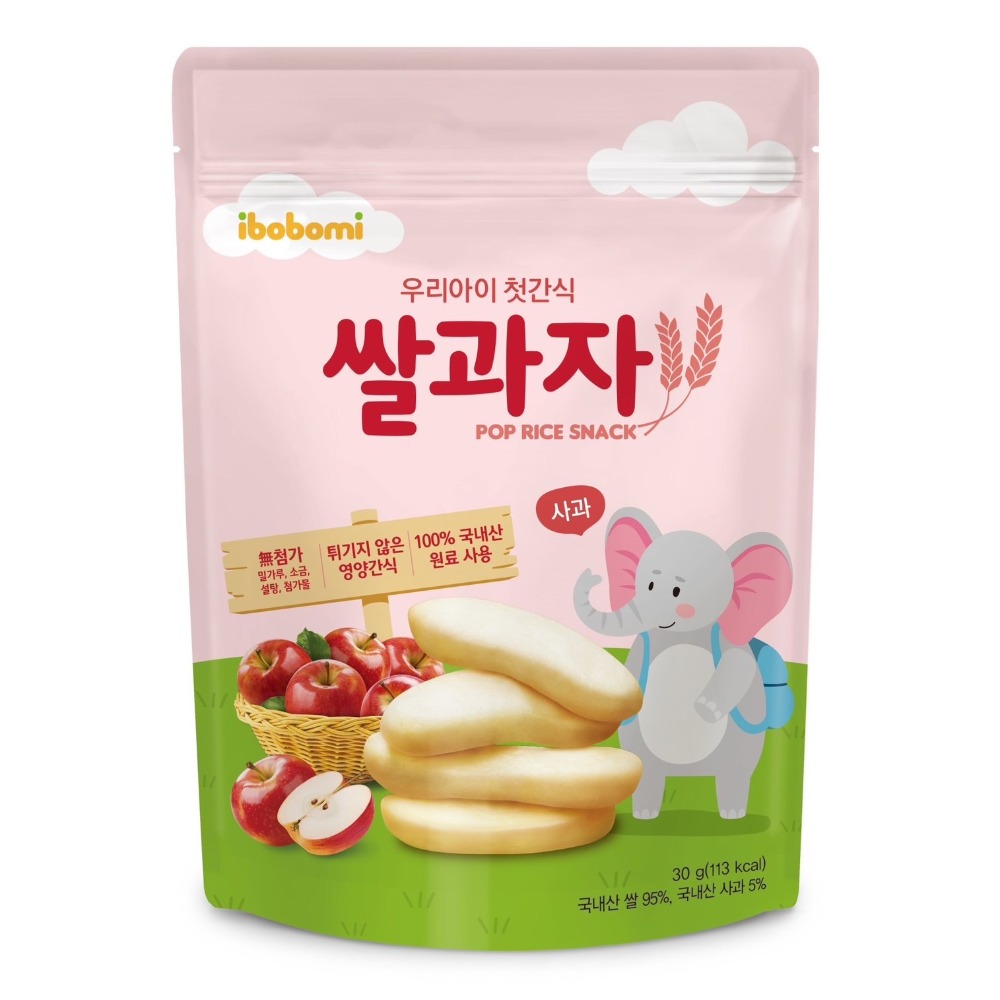 韓國ibobomi Hibeier嬰兒米餅 米棒 米花 片狀米餅 乳酸菌優格 海苔酥 無調味海苔 寶寶零食-規格圖6