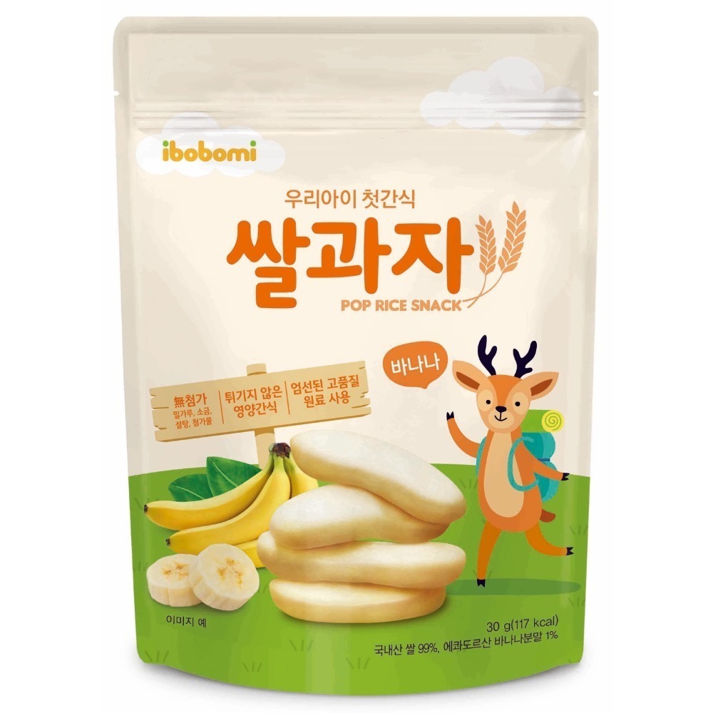 韓國ibobomi Hibeier嬰兒米餅 米棒 米花 片狀米餅 乳酸菌優格  寶寶零食-規格圖5