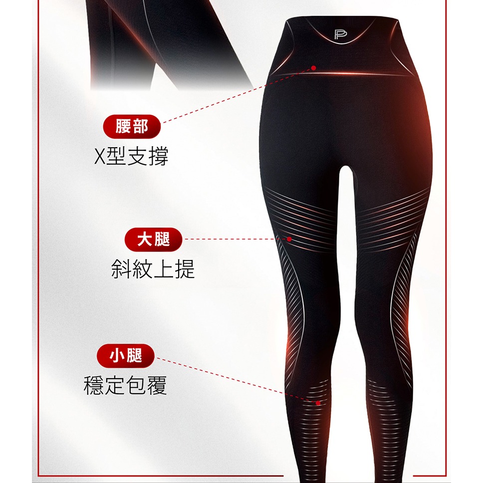 PP波瑟楓妮 塑崩循環褲(新版) 律動褲 瑜珈褲 褲襪 PP褲襪 內搭褲 塑崩褲-細節圖7