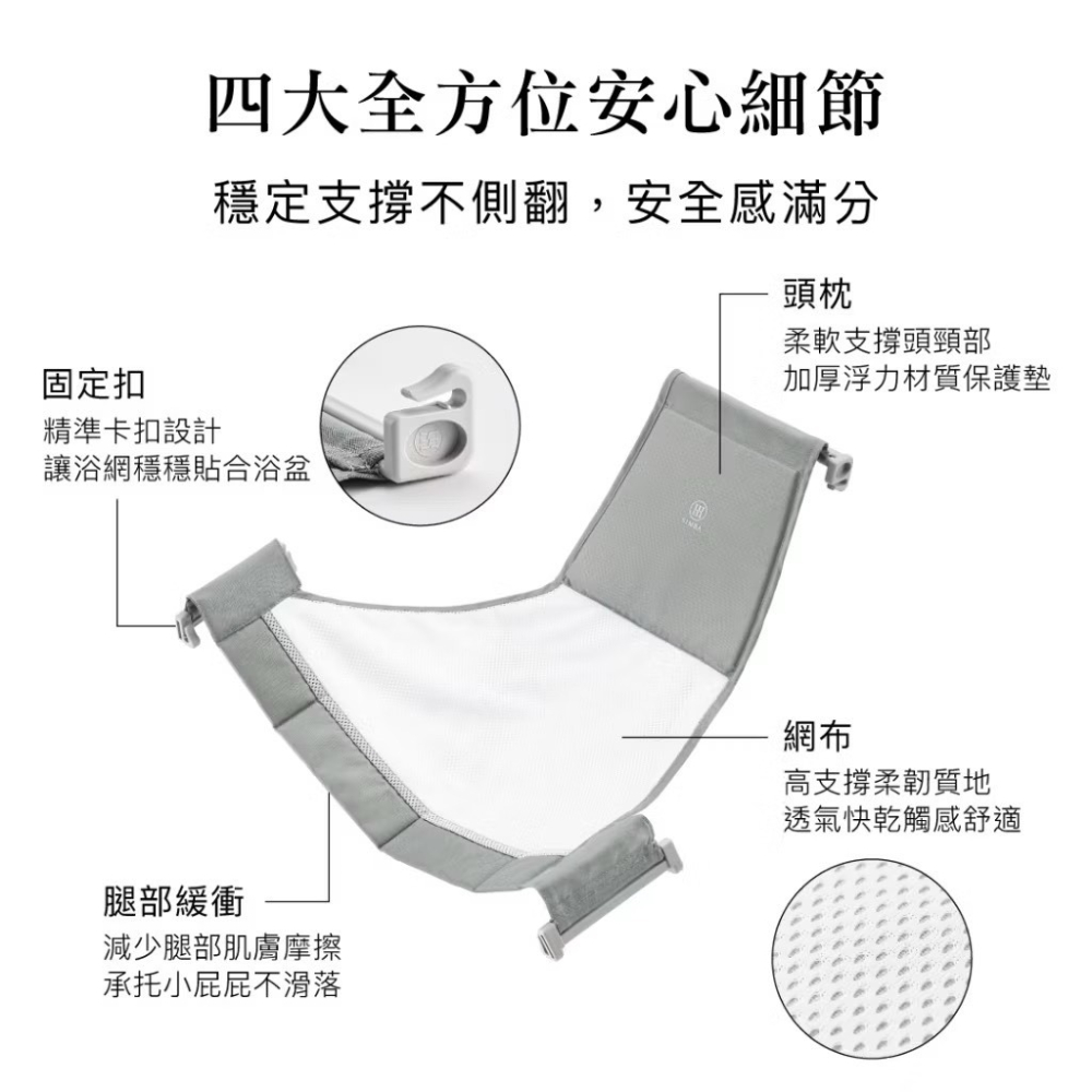 小獅王辛巴 嬰兒沐寓澡盆浴網  可調式沐浴網 洗澡網 浴網-細節圖3