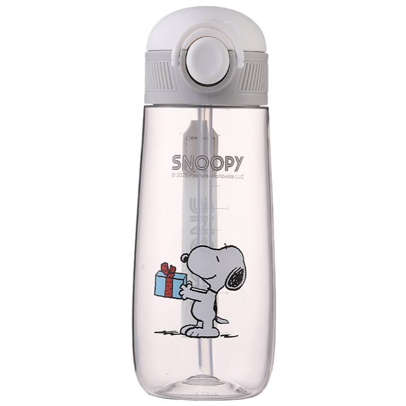 史努比 隨身手提水壺 防摔水壺 大容量水壺 tritan水壺 防漏水壺 兒童水壺 直飲水壺 吸管水壺-規格圖7