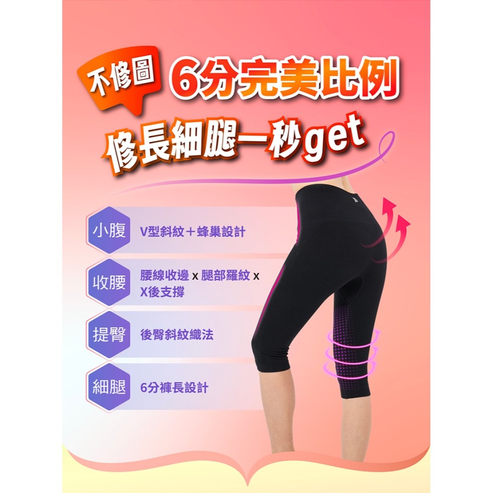 【PP石墨烯】塑崩打卡褲(六分)-細節圖4