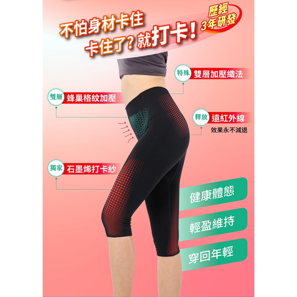 【PP石墨烯】塑崩打卡褲(六分)-細節圖5