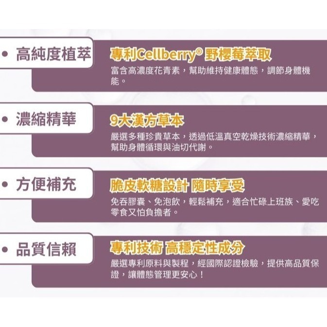 亞馬生醫 油切軟糖18顆/包 9大漢方濃縮萃取物(多顆量)-細節圖3