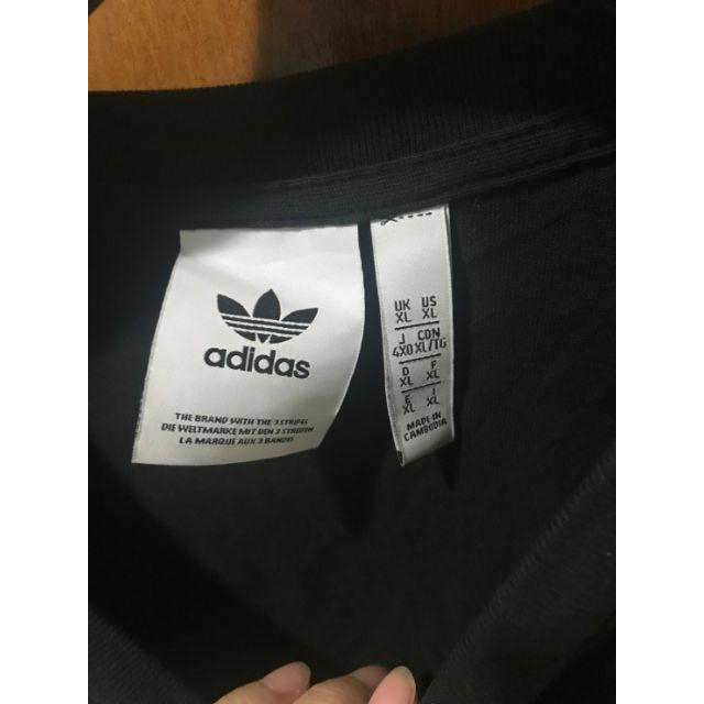 Adidas 三葉草 短袖上衣 黑 XL-細節圖2