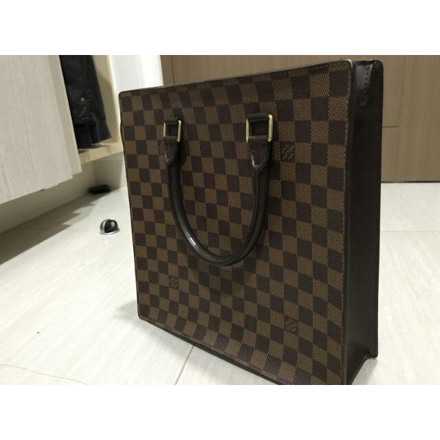 LV 經典棋盤格紋 硬版小方包-細節圖2