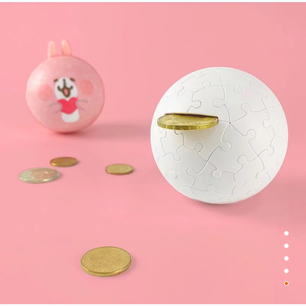 【現貨】Pintoo 存錢球套裝組合120片 卡娜赫拉的小動物系列 粉紅兔兔與P助-細節圖2