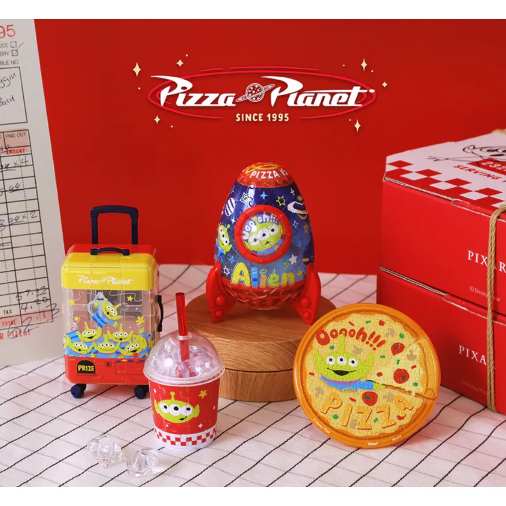 【現貨】Pintoo 拼圖禮盒組 玩具總動員系列 三眼怪歡樂披薩星球-細節圖2