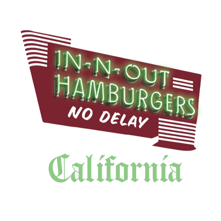 美國加州INNOUT2023年版成人T恤-細節圖3