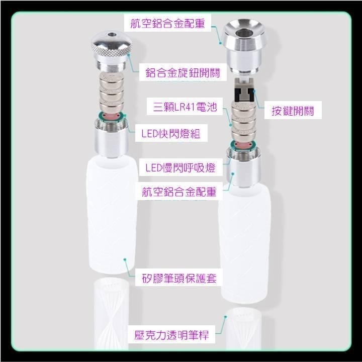 【台灣24H出貨送收納管】美到爆透明發光轉轉筆 壓克力轉筆 發光轉筆 轉轉筆 光彩奇幻絢麗奪目 防滑耐摔 轉筆專用筆-細節圖5