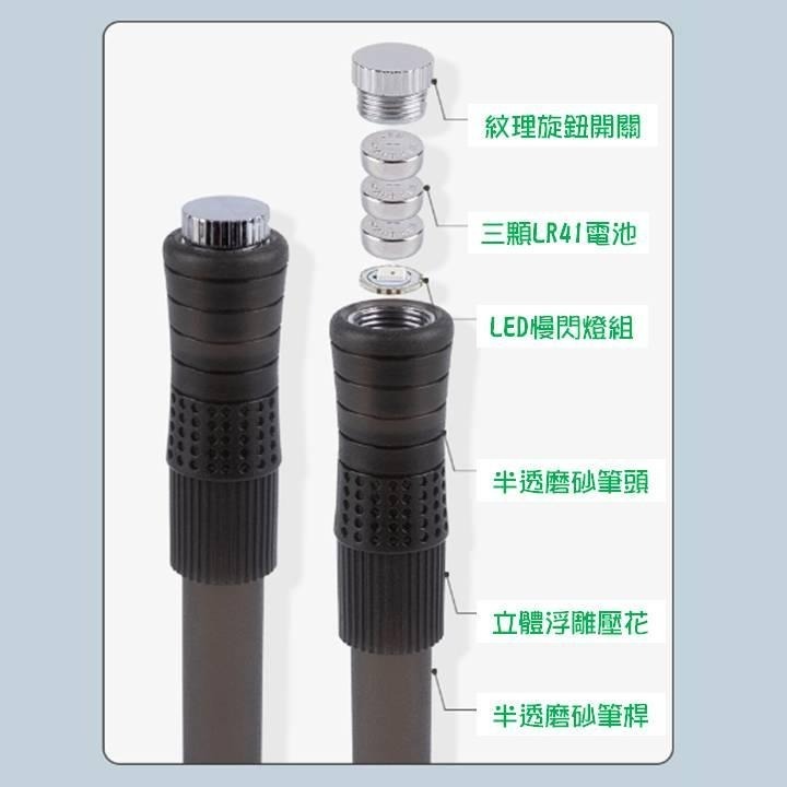 【台灣24H出貨送收納管】初學者發光轉轉筆 轉筆 光彩奇幻 半透磨砂筆桿 防滑耐摔 螢光轉筆 平衡穩定 電子發光 夜店-細節圖7