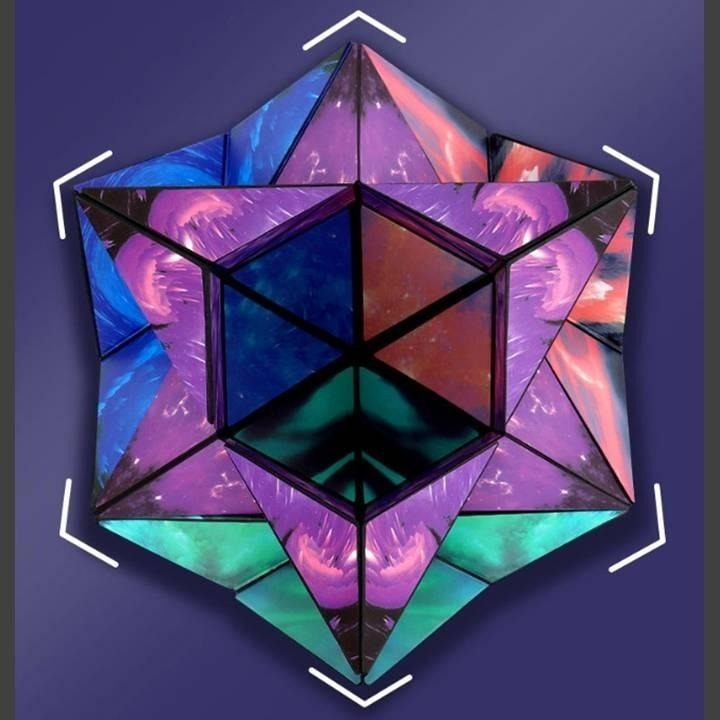 【台灣24H出貨】3D磁性幾何魔術方塊 立體磁力百變幾何魔方 兒童益智玩具 提升智力創造力 解壓舒壓 創意組合 積木遊戲-細節圖7