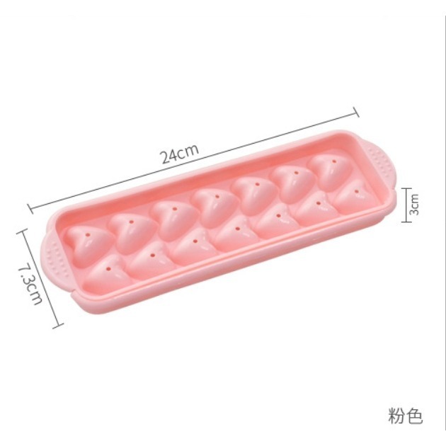 【台灣24H出貨24款】心形製冰盒 愛心冰格製冰盒 自製冰塊模具 心形冰格 心形冰塊 愛心冰塊 冰盒 制冰盒 心形模具-細節圖6