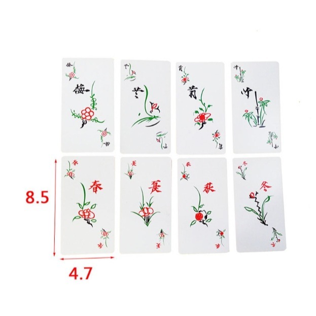 【台灣24H出貨】紙麻將 麻將撲克 口袋麻將 麻將撲克牌 打麻將 骰子 三缺一 玩麻將 字大清晰 方便攜帶 打牌安靜無聲-細節圖6