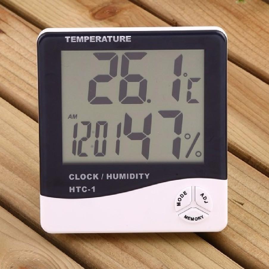 【台灣24H出貨】多功能溫濕度計 大屏幕溫溼度計 大數字時鐘  數位鬧鐘 溫濕度計 溫溼度計 溫度計 濕度計 溼度計 鐘-細節圖2