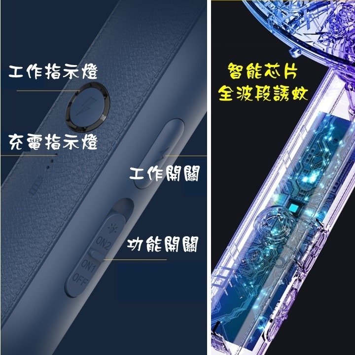 【台北24H出貨USB】折疊電蚊拍+捕蚊燈 LED充電式 捕蚊拍 滅蚊燈 滅蚊拍 捕蚊器 紫光捕蚊 可旋轉懸掛 蚊-細節圖6