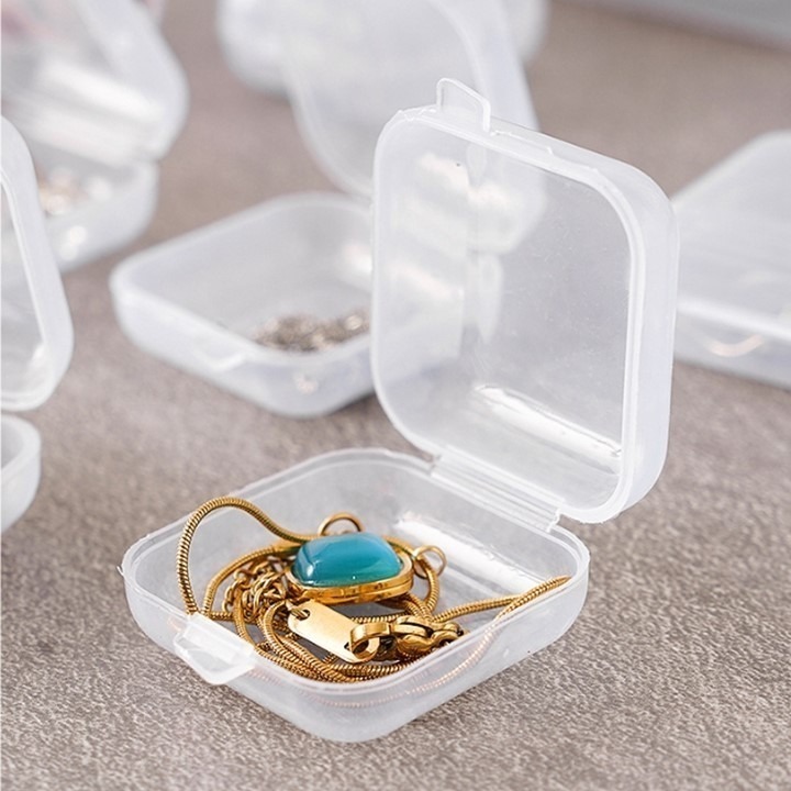 【台灣24H出貨】迷你塑膠盒 首飾盒 藥盒 塑料盒 小塑膠盒 小首飾盒 小藥盒 小塑料盒 整理收納攜帶方便 收納盒 盒子-細節圖3