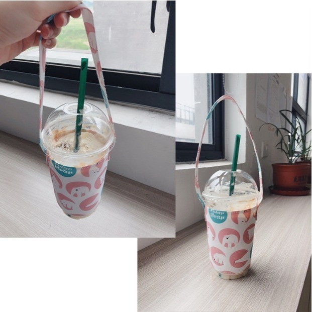 【台灣24H出貨7款】飲料提袋 環保杯套 防水飲料袋 手搖杯提袋 環保杯袋 防水杯套 手提杯套 飲料杯提袋 飲料杯套 杯-細節圖6