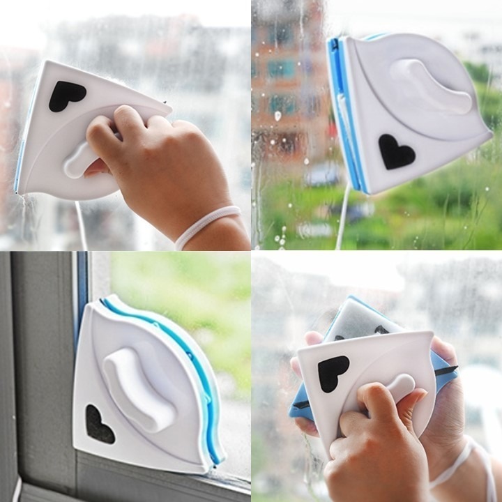 【台北24H出貨】雙面玻璃清潔器 擦玻璃神器 安全擦窗器 雙面擦玻璃器 玻璃刮刀 窗戶清潔 玻璃清洗 高樓公寓擦窗洗玻璃-細節圖7