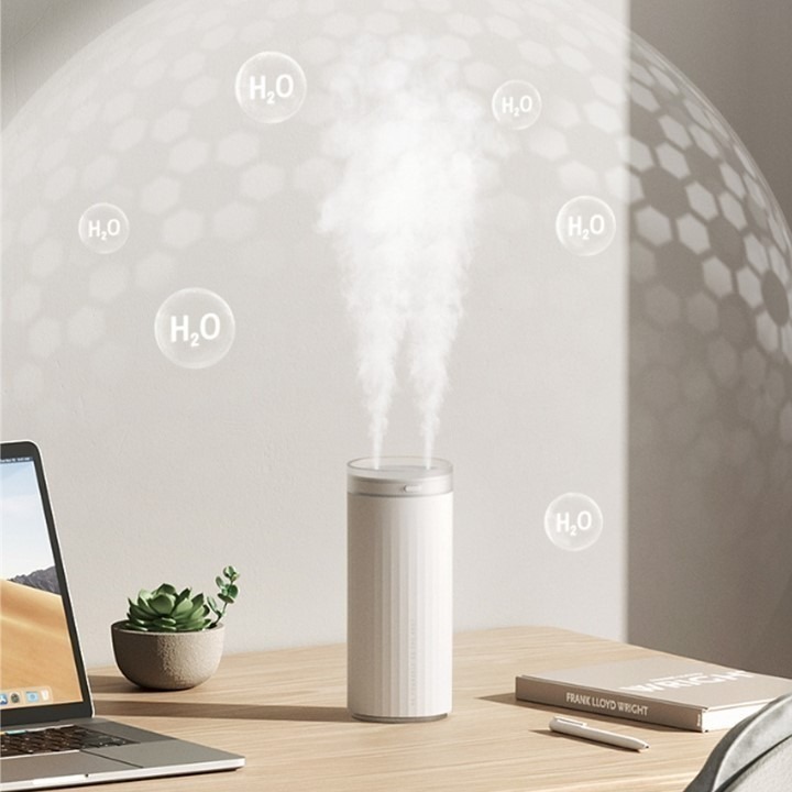 【台北24H出貨送建安學院咒卡】雙孔噴霧500ml加濕器 噴霧器 造霧機 空氣淨化 加溼器 續航超強 細膩水霧 桌面不濕-細節圖3