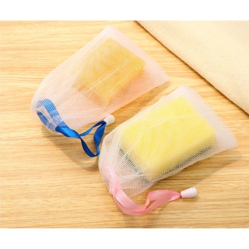 【台北24H出貨】肥皂起泡網 肥皂袋 肥皂發泡網 肥皂搓泡網 日式起泡網袋 香皂泡沫袋 洗面乳 手工皂 潔面皂網-細節圖4
