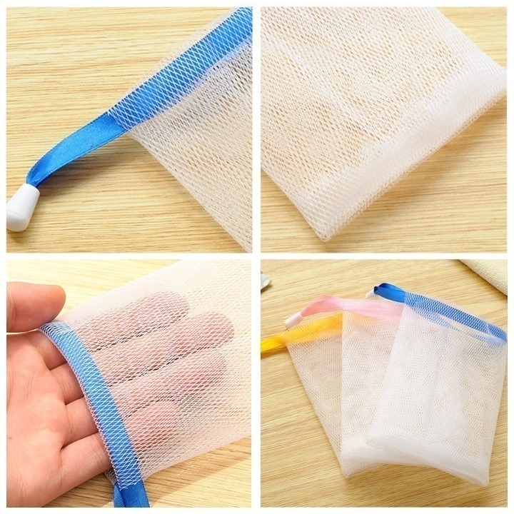 【台北24H出貨】肥皂起泡網 肥皂袋 肥皂發泡網 肥皂搓泡網 日式起泡網袋 香皂泡沫袋 洗面乳 手工皂 潔面皂網-細節圖6