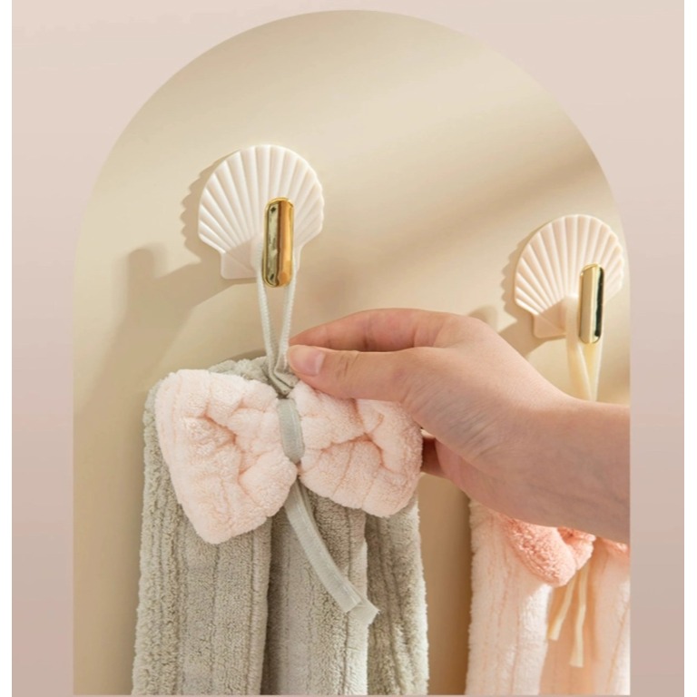 【台北24H出貨】珊瑚絨蝴蝶結擦手巾 廚房浴室適用 懸掛式收納 加厚吸水毛巾 清潔布 擦手毛巾 洗碗巾 不沾油 柔軟親膚-細節圖7