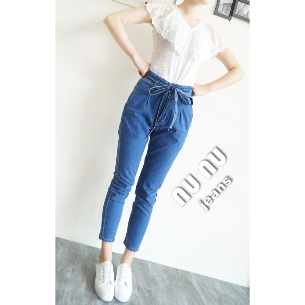 氣質蝴蝶結腰帶 高腰顯瘦哈倫風老爺褲 AB褲 哈倫褲NN.131-890-細節圖3