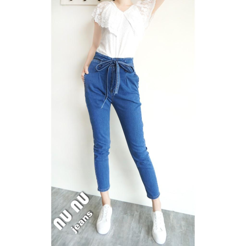 氣質蝴蝶結腰帶 高腰顯瘦哈倫風老爺褲 AB褲 哈倫褲NN.131-890-細節圖5