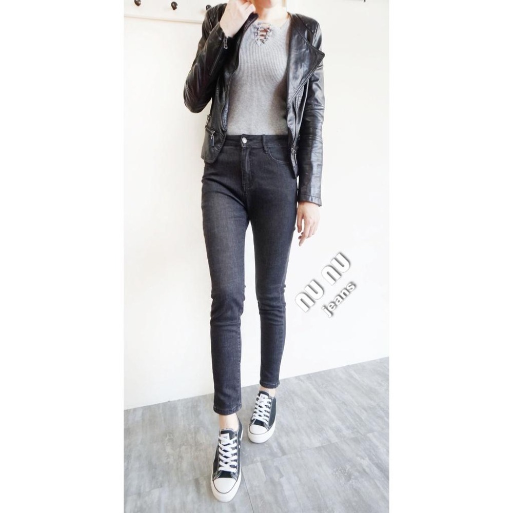 顯瘦高腰超彈磨毛牛仔褲.保暖長褲.刷毛長褲.牛仔長褲.保暖褲.刷毛褲.冬天保暖.長褲女.女生 褲子NN.363.656-細節圖2