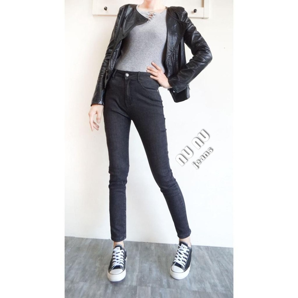 顯瘦高腰超彈磨毛牛仔褲.保暖長褲.刷毛長褲.牛仔長褲.保暖褲.刷毛褲.冬天保暖.長褲女.女生 褲子NN.363.656-細節圖7