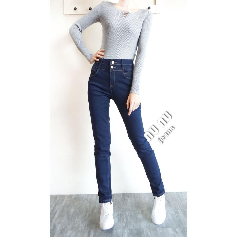 高腰磨毛直筒褲.牛仔長褲.小直筒.保暖冬天深顯瘦.刷毛女生長褲.褲子女.高腰長褲牛仔褲.冬天保暖長褲NN.363.668-細節圖6