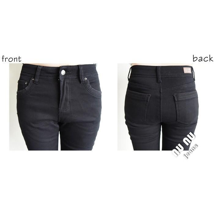 NUNU🍓搖粒絨 加厚素黑S~XL窄管刷毛長褲NO.791-725-細節圖7