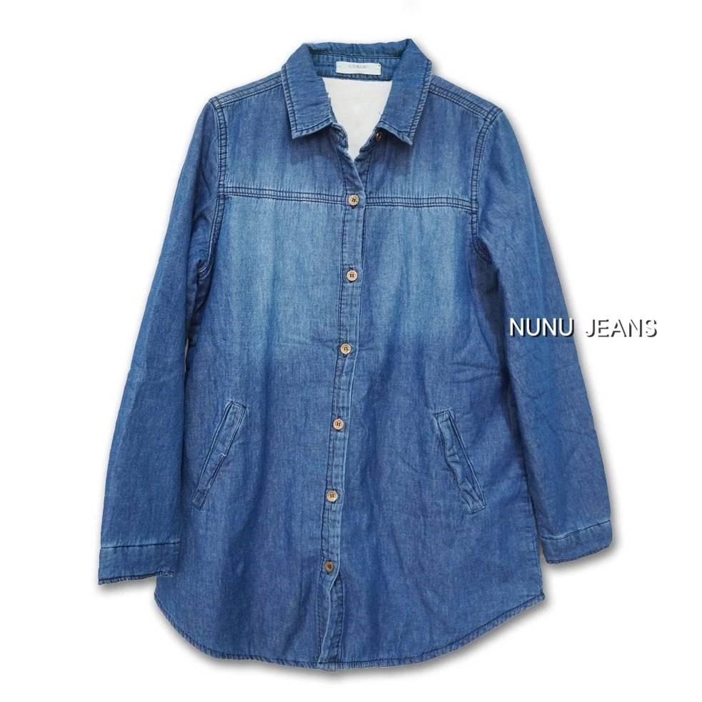 韓國設計款 加厚保暖鋪棉外套  牛仔 襯衫外套 顯瘦牛仔外套 牛仔襯衫 冬天外套 NO.979-009-細節圖6