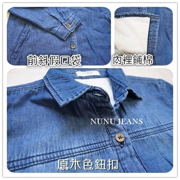 韓國設計款 加厚保暖鋪棉外套  牛仔 襯衫外套 顯瘦牛仔外套 牛仔襯衫 冬天外套 NO.979-009-細節圖8