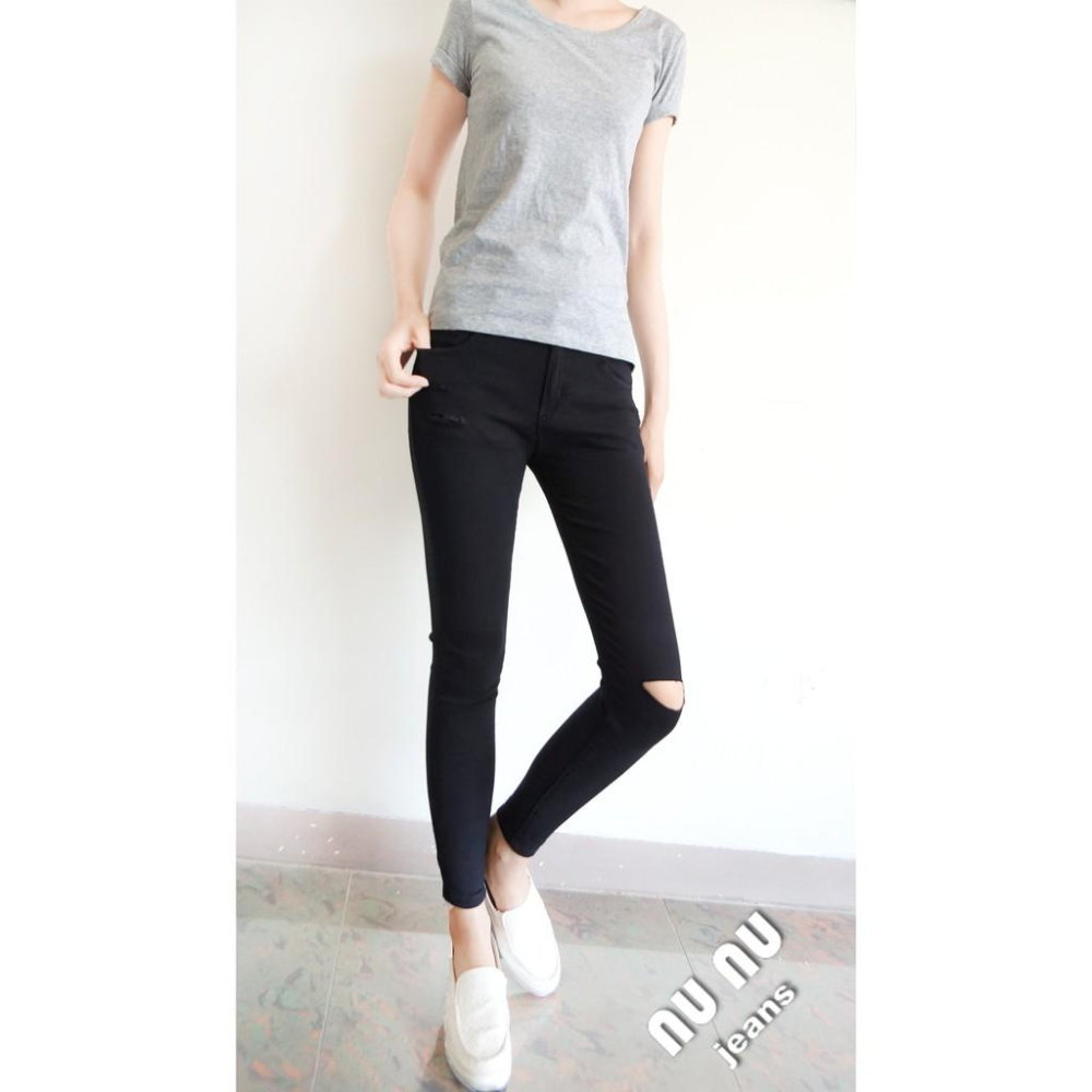 NUNU不走絲!包臀彈力割破顯瘦S~XL內搭褲NO.013-772-細節圖2